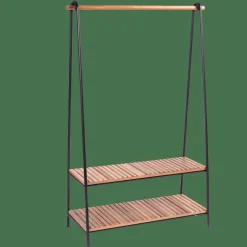 ACACIA Estante Para Roupa Preto
