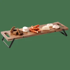 ACACIA LUX Prancha Para Servir /mesa Preto, Natural