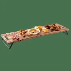 ACACIA LUX Prancha Para Servir /mesa Preto, Natural