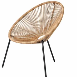 ACAPULCO Cadeira Lounge Conjunto De 2 Areia