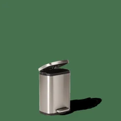 ADELE Balde De Lixo Com Pedal 5L Prateado