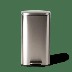 ADELE Balde De Lixo Com Pedal 30L Prateado