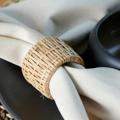 AMANDA Argola Para Guardanapo Castanho