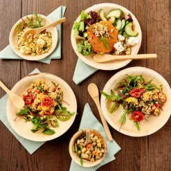 ARECA LEAF Tigelas Conjunto De 6 Natural