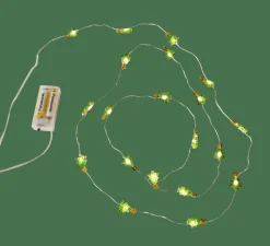 ARO Grinalda Iluminada Com 20 LEDs 2 Padrões Vermelho, Verde