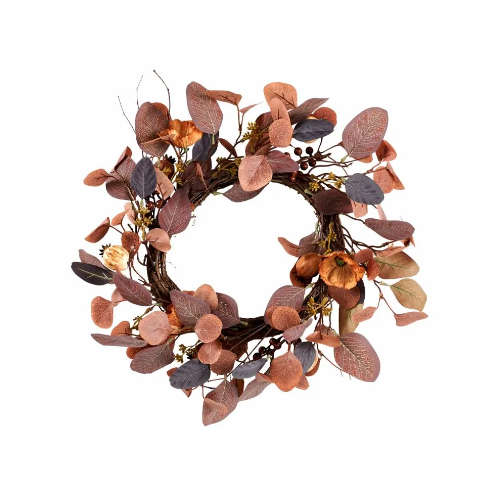 AUTUMN Coroa Decorativa Cor-de-laranja