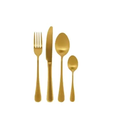 AXELLE Talheres 16 Peças Dourado