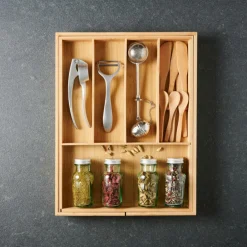 BAMBOO Organizador Gaveta Extensível Natural