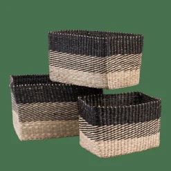 BOBO Cesto Gaveta Preto, Natural