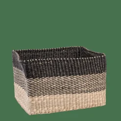BOBO Cesto Gaveta Preto, Natural