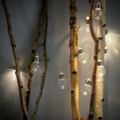 BULB Grinalda Iluminada Solar 10 Leds Transparente