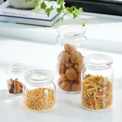 CRYSTAL Pote útil Com Tampa Transparente