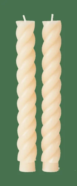 CURL Velas Conjunto De 2 Bege