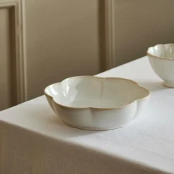 DAHLIA FLOWER Prato Fundo Branco