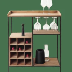 DAMIAN Estante De Parede Preto