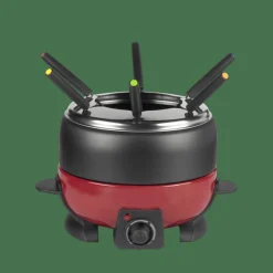 DINNER Conjunto De Fondue Com 6 Garfos Preto, Vermelho