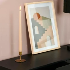 DUO Velas Conjunto De 2 Bege