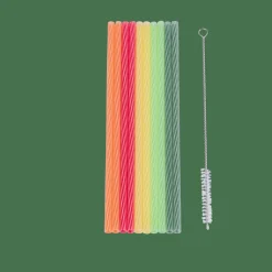 ECO PARTY Palhas Com Escova 5 Cores