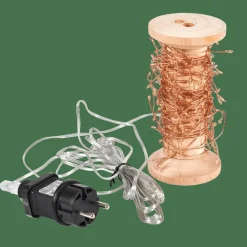 ELLI Grinalda Iluminada Com 200 LEDs Acobreado