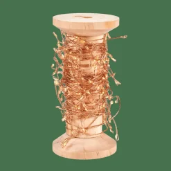 ELLI Grinalda Iluminada Com 200 LEDs Acobreado