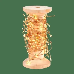 ELLI Grinalda Iluminada Com 200 LEDs Acobreado