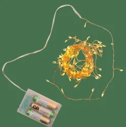 ELLI Grinalda Iluminada Com 100 LEDs Acobreado