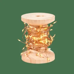 ELLI Grinalda Iluminada Com 100 LEDs Acobreado