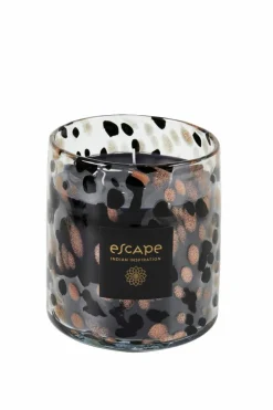 ESCAPE INDIAN INSPIRATION Vela Perfumada Em Copo Branco, Bege, Multicolor