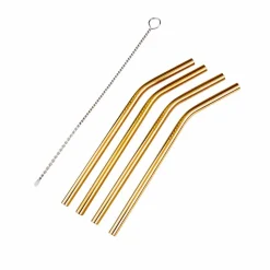 FANCY Palhas Com Escova Prateado