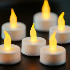 FLAME 30 Velas Para Lamparinas Branco