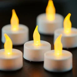 FLAME Vela Para Lamparina Conjunto De 24 Branco, Transparente