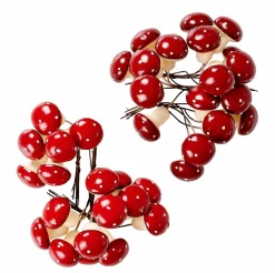 FOAM Abóboras Decorativas Conjunto De 12 Vermelho