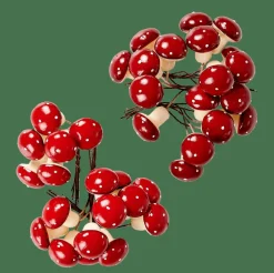 FOAM Cogumelo Decorativo Vermelho Escuro