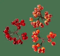 FOAM Frutos De Roseira Decorativos Vermelho