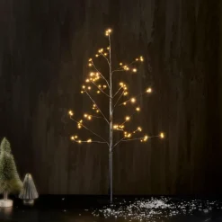 FRANI Árvore Decorativa Exterior Preto