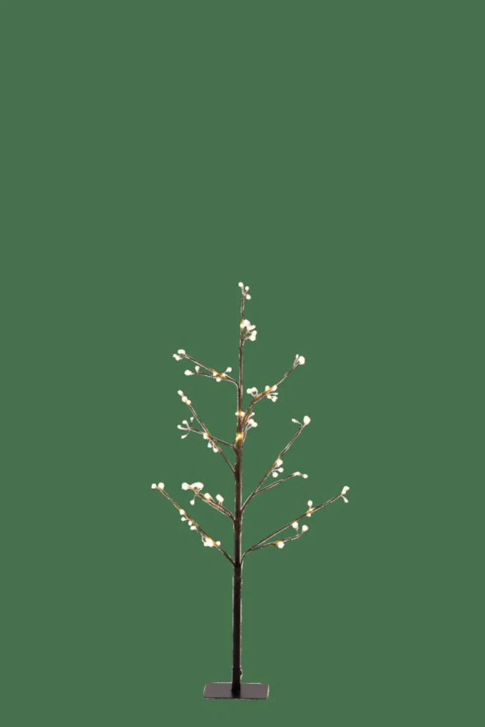 FRANI Árvore Decorativa Exterior Preto