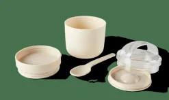 FRESHMOOD Caixa Pequeno-almoço Com Colher Branco, Castanho, Verde