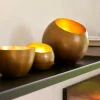 GIMINI Porta-velas Para Lamparinas Acobreado