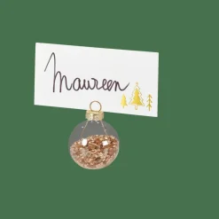 GLANCY Suporte Cartão Nome Conjunto De 4 Transparente