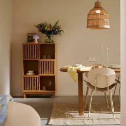 HELGE Armário De Compartimentos Natural