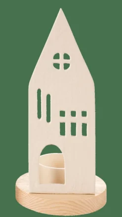 HOME Porta-vela Para Lamparina Branco, Natural