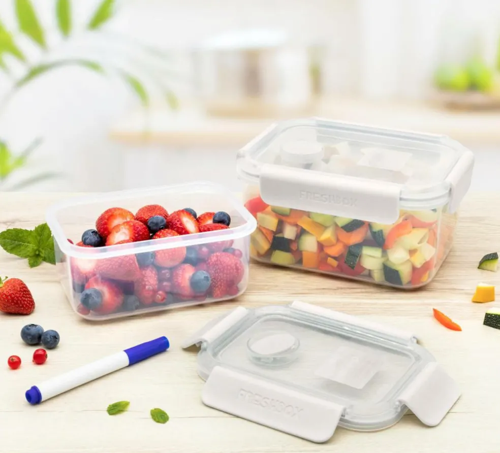 HOMEY CLIP Marcador Para Caixa Alimentos Azul