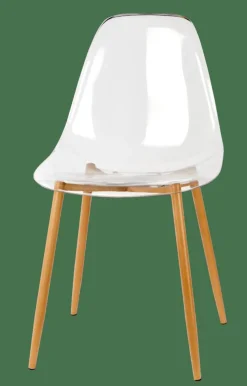 ICE Cadeira Sala De Jantar Transparente, Natural