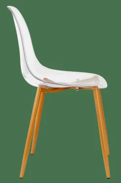 ICE Cadeira Sala De Jantar Transparente, Natural