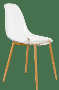 ICE Cadeira Sala De Jantar Transparente, Natural