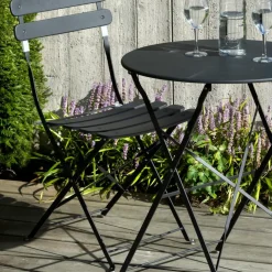 IMPERIAL Conjunto Bistro Redondo Preto