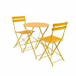 IMPERIAL Conjunto Bistro Redondo Amarelo