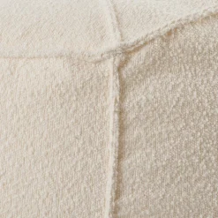 JACKI Sofá Pufe Branco