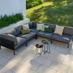 JUMBO Sofá Canto Preto