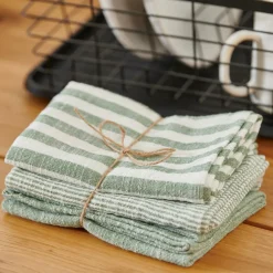 LAURENT Pano De Cozinha Conjunto De 3 Castanho